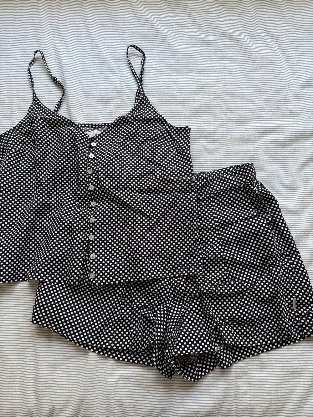 Brixton Black and White Polka Dot Set